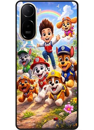 Силіконовий бампер чохол для xiaomi poco c81 pro з малюнком щенячий патруль paw patrol