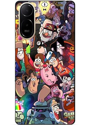 Силиконовый бампер чехол для xiaomi poco c81 pro с рисунком гравити фолз gravity falls