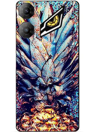 Силіконовий чохол бампер для zte nubia neo 3 5g з малюнком ананас