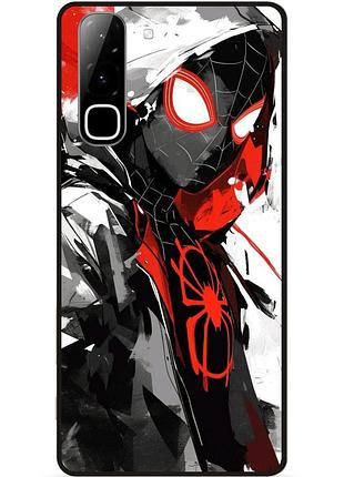 Чехол силиконовый бампер для infinix hot 70 (x6895) spider man человек паук майлз моралес