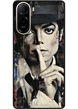 Силіконовий бампер чохол для xiaomi poco c81 pro з малюнком michael jackson майкл джексон