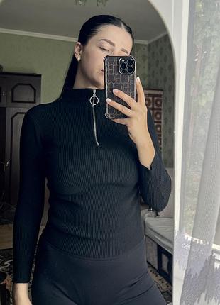 Кофта на замочку лонгслів жіночий