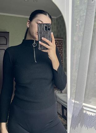 Кофта на замочку лонгслів жіночий 2