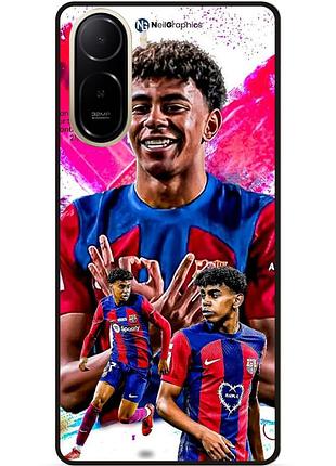 Чехол силиконовый бампер для xiaomi poco c81 pro с рисунком lamine yamal ламин ямаль