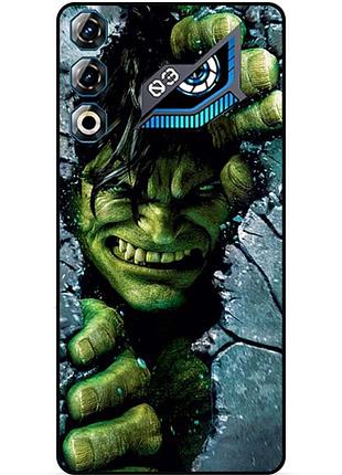 Силіконовий чохол бампер для zte nubia neo 3 gt 5g з малюнком халк marvel hulk