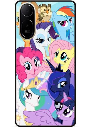 Силиконовый бампер чехол для xiaomi poco c81 pro с рисунком пони my little pony