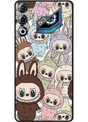 Чехол силиконовый бампер для zte nubia neo 3 gt 5g с картинкой labubu лабубу