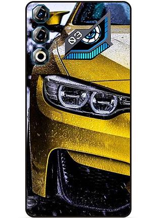 Чехол силиконовый бампер для zte nubia neo 3 gt 5g с рисунком bmw бмв машина авто