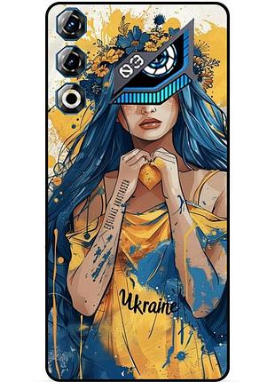 Чехол силиконовый бампер для zte nubia neo 3 gt 5g с рисунком зсу украинка боец