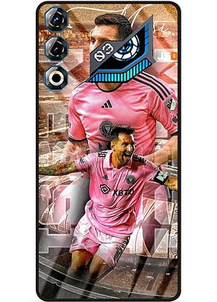 Силиконовый бампер чехол для zte nubia neo 3 gt 5g с рисунком месси интер messi