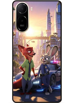 Силіконовий бампер чохол для xiaomi poco c81 pro з картинкою звірополіс джуді