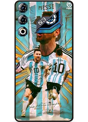 Силиконовый бампер чехол для zte nubia neo 3 gt 5g с рисунком messi аргентина месси