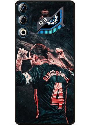 Силиконовый чехол бампер для zte nubia neo 3 gt 5g с рисунком серхио рамос sergio ramos