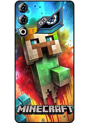 Чехол силиконовый бампер для zte nubia neo 3 gt 5g с рисунком майнкрафт minecraft