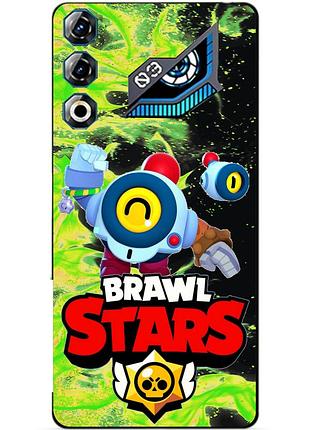 Чехол силиконовый бампер для zte nubia neo 3 gt 5g с героем бравл нани brawl