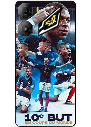 Силиконовый бампер чехол для zte nubia neo 3 5g с рисунком мбаппе франция mbappe