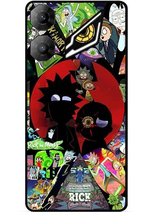 Силиконовый чехол бампер для zte nubia neo 3 5g с рисунком rick and morty рик и морти