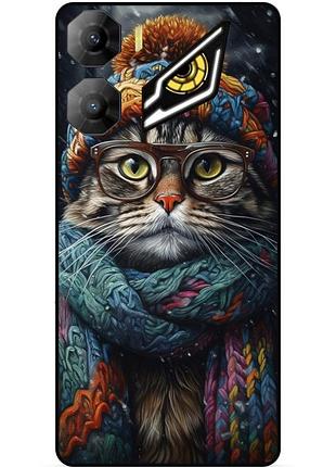 Чехол силиконовый бампер для zte nubia neo 3 5g с рисунком кошечка