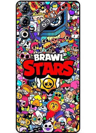 Силиконовый бампер чехол для zte nubia neo 3 gt 5g с рисунком brawl силовая лига нокаут бравл леон ворон