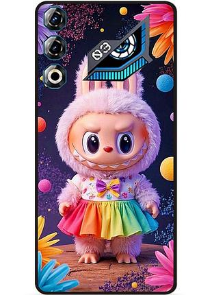 Силиконовый бампер чехол для zte nubia neo 3 gt 5g с картинкой labubu лабубу