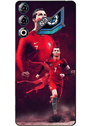 Силіконовий чохол бампер для zte nubia neo 3 gt 5g з малюнком ronaldo португалія роналдо