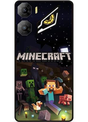 Силиконовый чехол бампер для zte nubia neo 3 5g игра майнкрафт minecraft