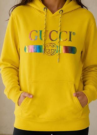 Яскраве жовте худі  gucci. розмір м.