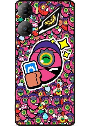 Силиконовый бампер чехол для zte nubia neo 3 5g стикеры бравл тара brawl