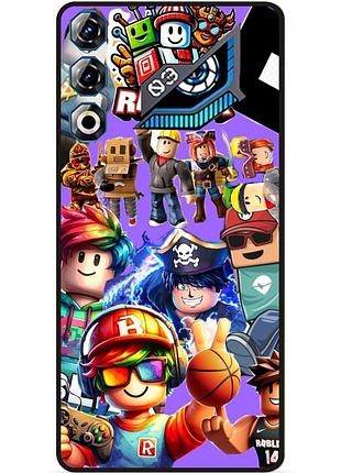 Силіконовий чохол бампер для zte nubia neo 3 gt 5g з малюнком роблокс roblox