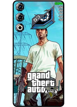 Силіконовий бампер чохол для zte nubia neo 3 gt 5g з малюнком gta гта