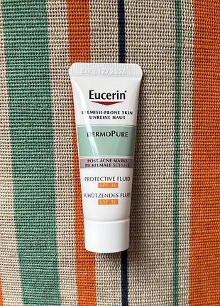 Eucerin dermopure protective fluid spf30 ☀️ солнцезащитный флюид для проблемной кожи лица, германия 🇩🇪 2
