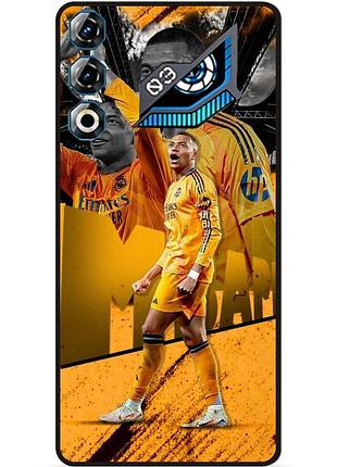 Силіконовий чохол бампер для zte nubia neo 3 gt 5g з малюнком mbappe real мбаппе