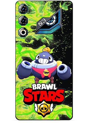 Силіконовий бампер чохол для zte nubia neo 3 gt 5g з героєм бравл тік brawl