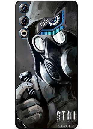 Силиконовый чехол бампер для zte nubia neo 3 gt 5g с рисунком stalker сталкер