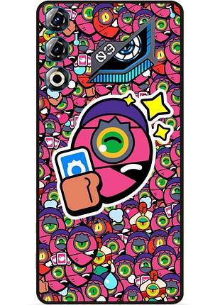 Силиконовый бампер чехол для zte nubia neo 3 gt 5g стикеры бравл тара brawl