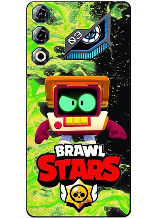 Силіконовий бампер чохол для zte nubia neo 3 gt 5g з героєм бравл r-t brawl