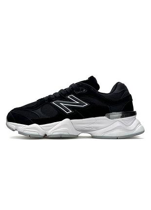 Мужские кроссовки new balance 9060 black white