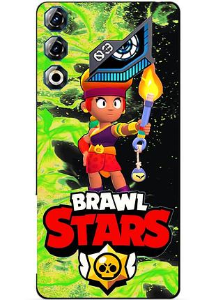 Чехол силиконовый бампер для zte nubia neo 3 gt 5g с героем бравл амбер brawl