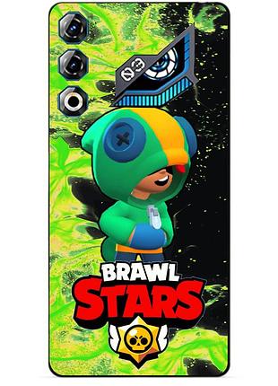 Силіконовий бампер чохол для zte nubia neo 3 gt 5g з героєм бравл леон бравл brawl
