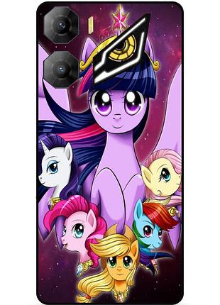 Чехол силиконовый бампер для zte nubia neo 3 5g с рисунком пони my little pony
