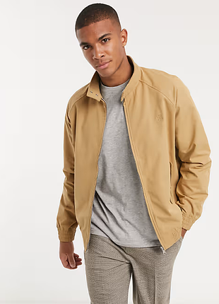 Бежева базова куртка бомбер harrington topman