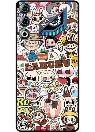 Силиконовый чехол бампер для zte nubia neo 3 gt 5g с картинкой лабубу labubu