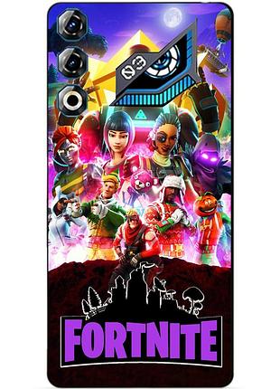 Силіконовий чохол бампер для zte nubia neo 3 gt 5g з малюнком fortnite фортнайт