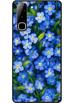 Силіконовий чохол бампер для infinix hot 70 (x6895) з малюнком квіти незабудки
