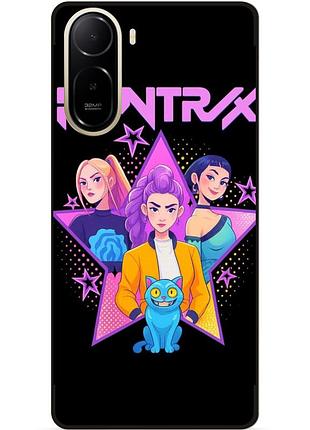 Силиконовый бампер чехол для xiaomi poco c81 pro с картинкой demon hunters k-pop