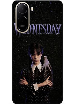 Чехол силиконовый бампер для xiaomi poco c81 pro с рисунком wednesday уэнздей