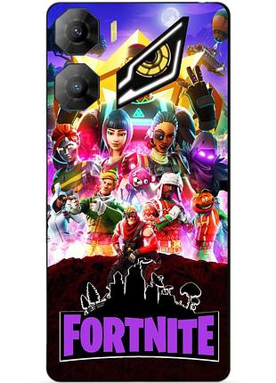 Силіконовий чохол бампер для zte nubia neo 3 5g з малюнком fortnite фортнайт