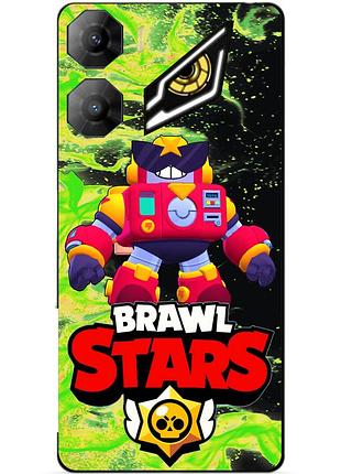 Чехол силиконовый бампер для zte nubia neo 3 5g с героем бравл вольт brawl