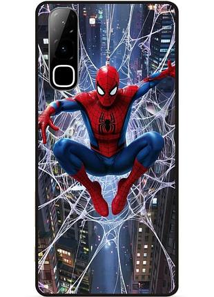 Силіконовий чохол бампер для infinix hot 70 (x6895) з малюнком spider man людина-павук