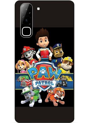 Силиконовый бампер чехол для infinix hot 70 (x6895) щенячий патруль paw patrol